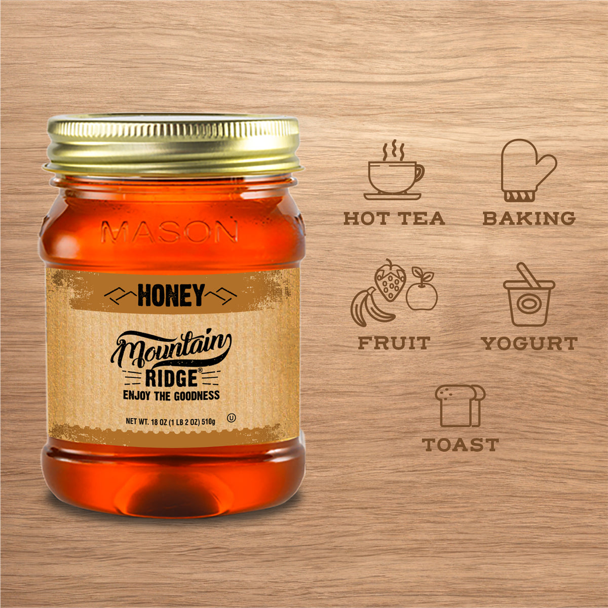 Mountain Ridge Honey - 18oz