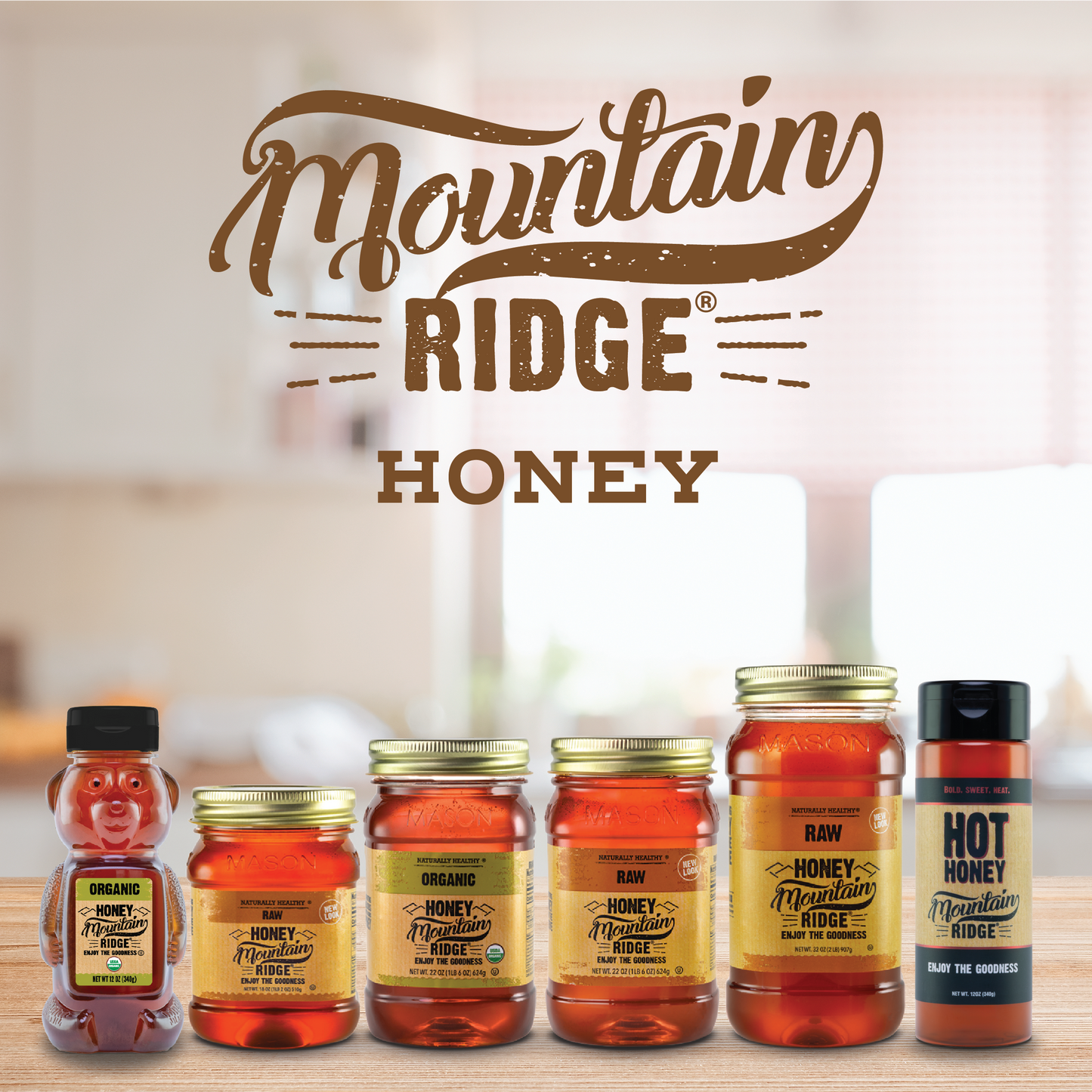 Mountain Ridge Raw Honey - 18oz