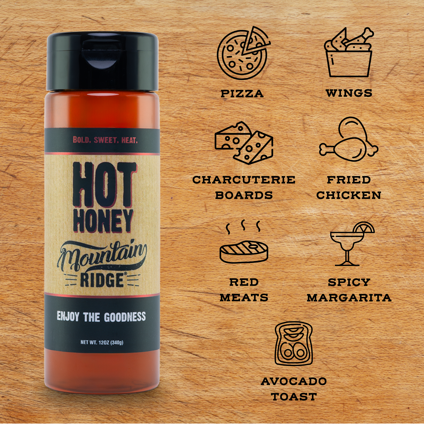 Mountain Ridge Hot Honey - 12oz
