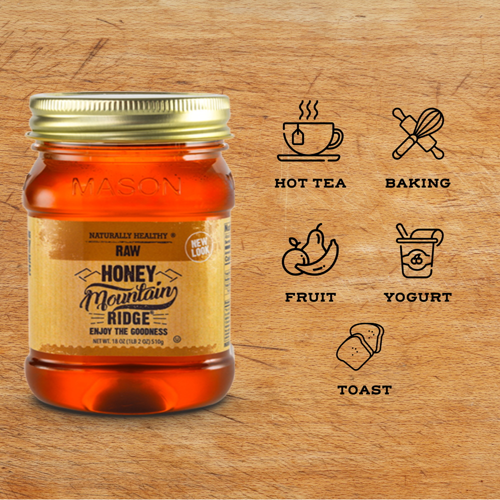 Mountain Ridge Raw Honey - 18oz