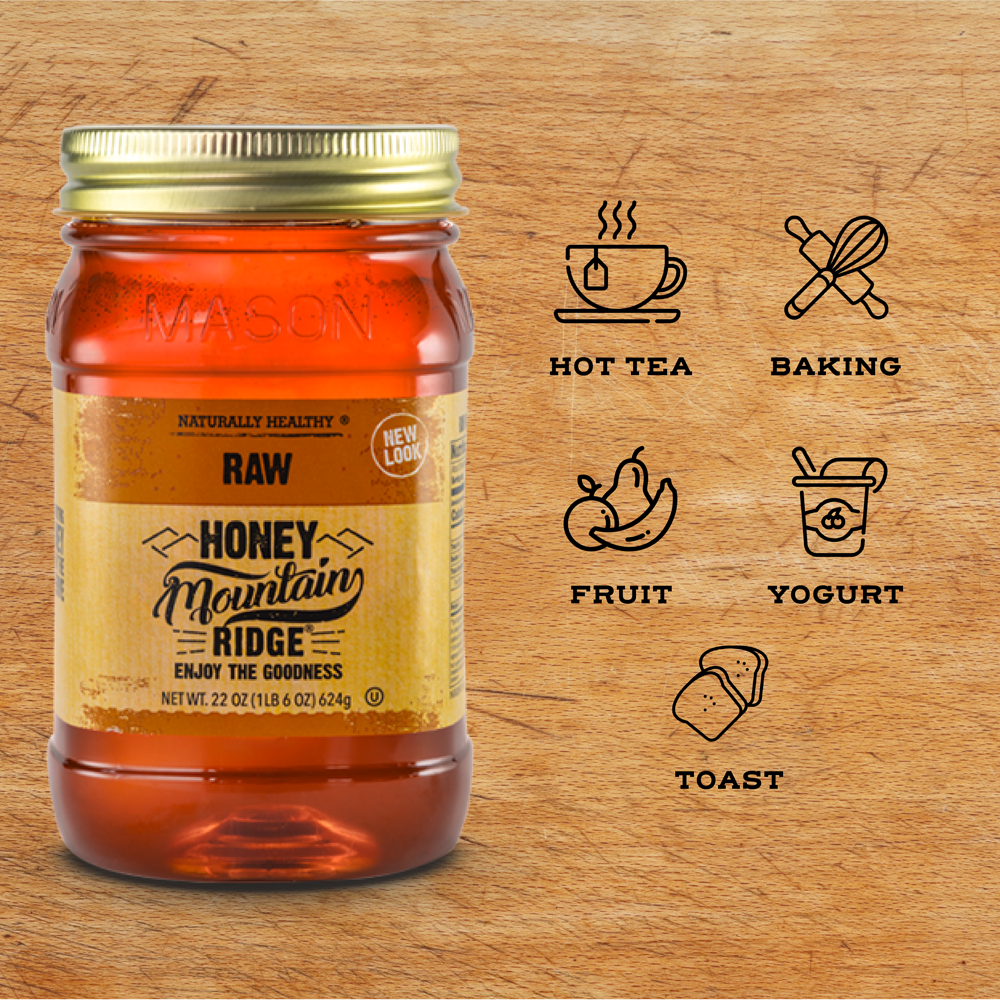 Mountain Ridge Raw Honey - 22oz