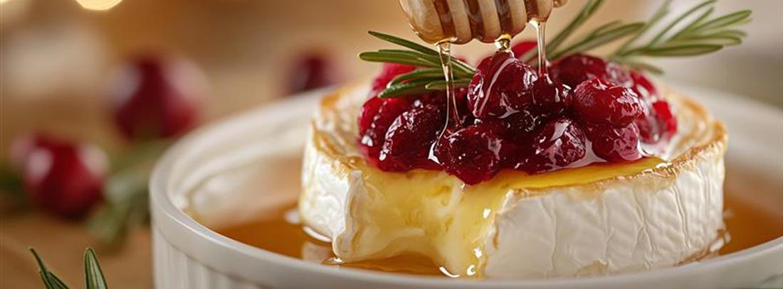 Cranberry Honey Baked Brie