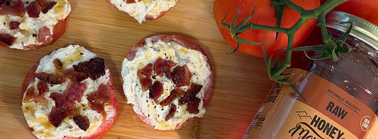 Honey Goat Cheese Tomato Bites