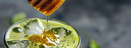 Iced Honey Matcha Latte
