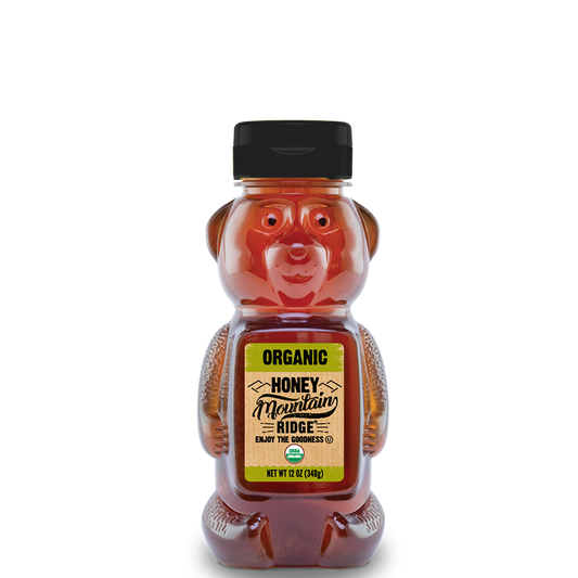 Mountain Ridge Organic Honey - 12oz Bear