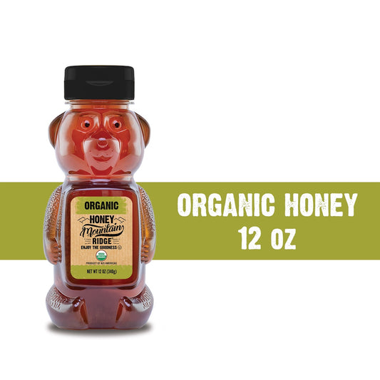 Mountain Ridge Organic Honey - 12oz Bear