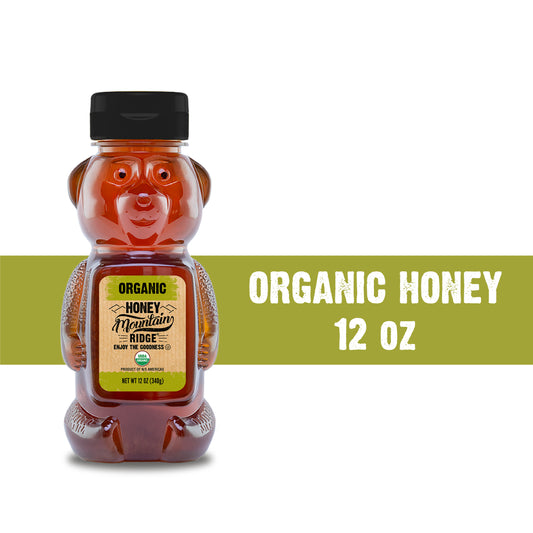 Mountain Ridge Organic Honey - 12oz Bear