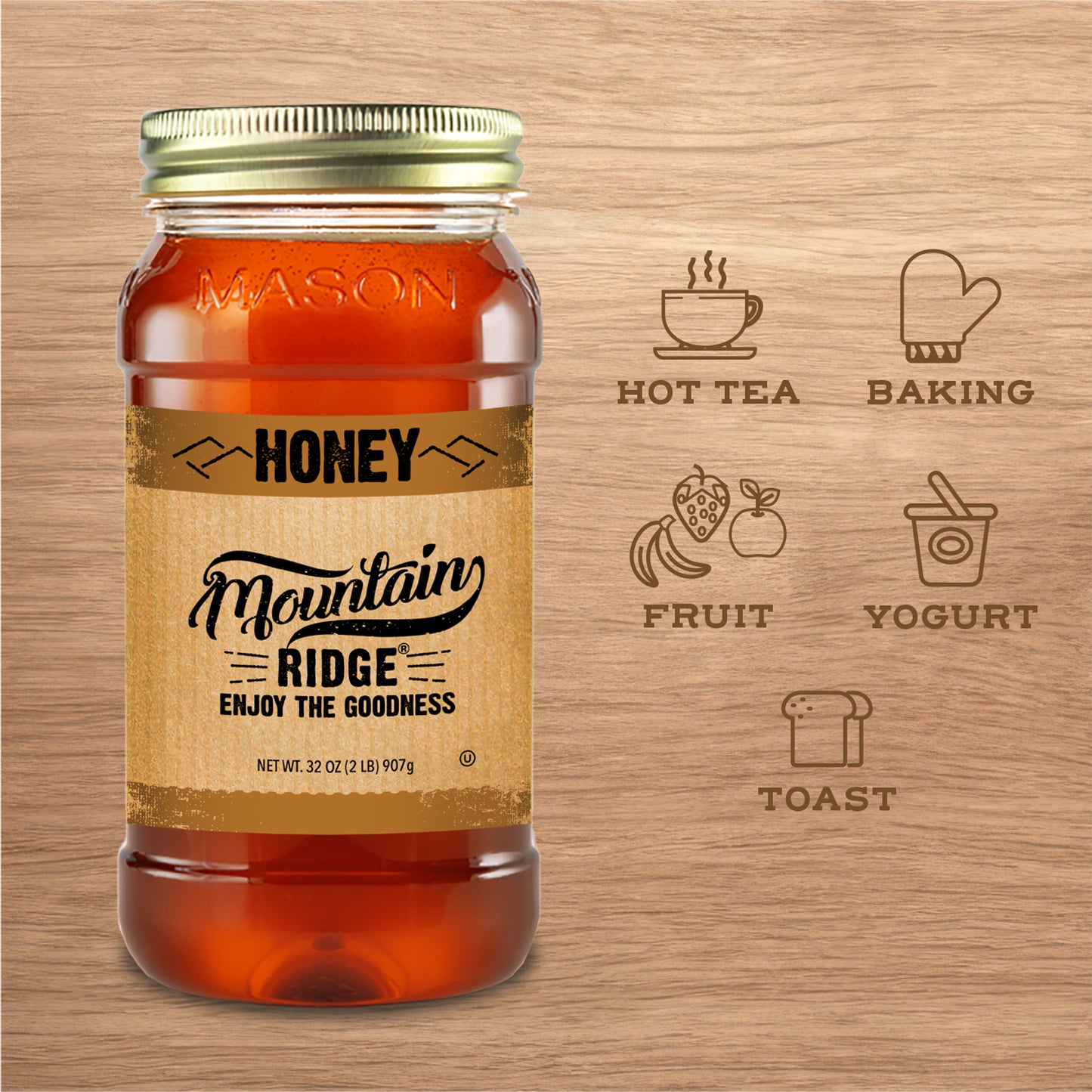 Mountain Ridge Honey - 32oz