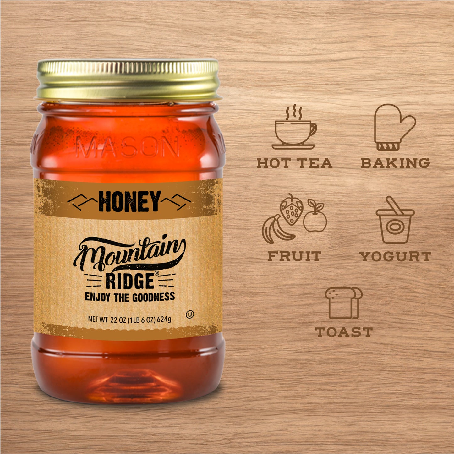 Mountain Ridge Honey - 22oz