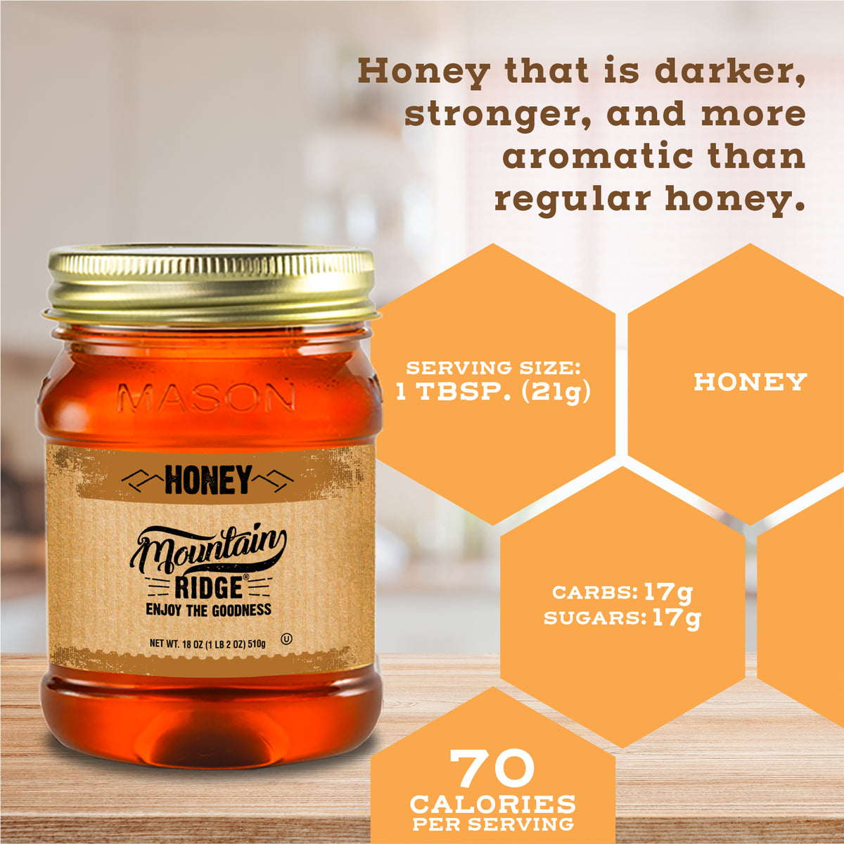 Mountain Ridge Honey - 18oz