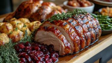 Honey-Glazed Roast Turkey Breast with Herb Butter